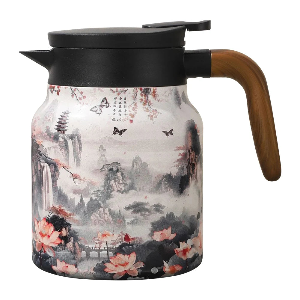 1000ml Insulated Floral Tea Kettle