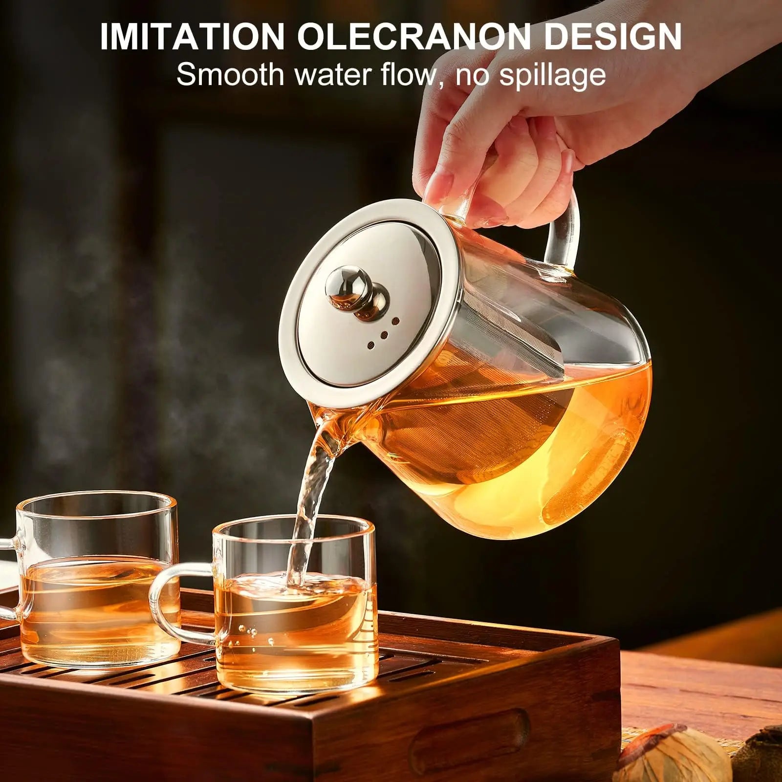 Glass Teapot with Stainless Infuser