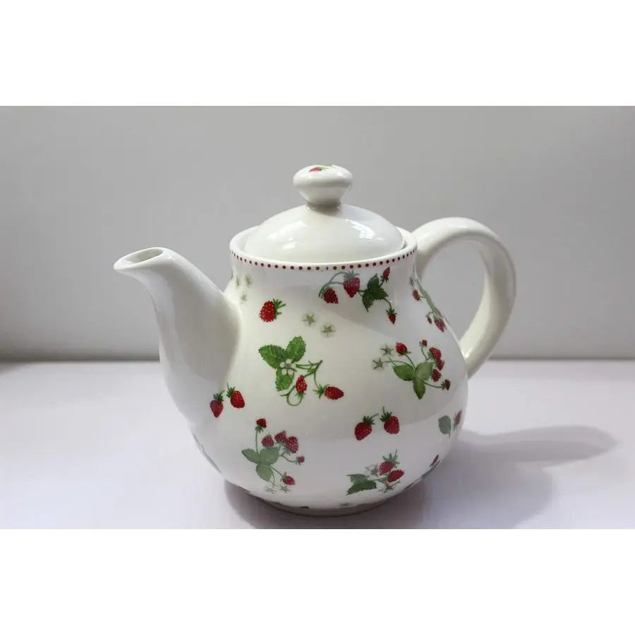 Strawberry Ceramic Teapot with Lid