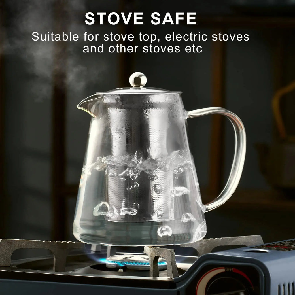 Glass Teapot with Stainless Infuser