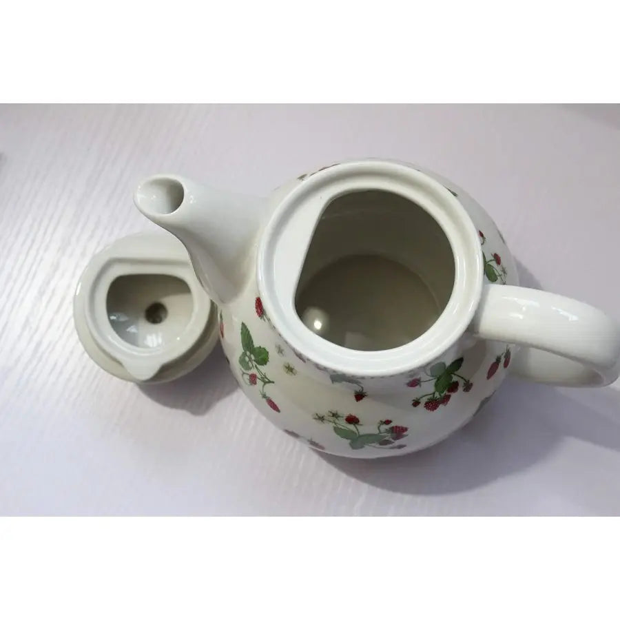 Strawberry Ceramic Teapot with Lid