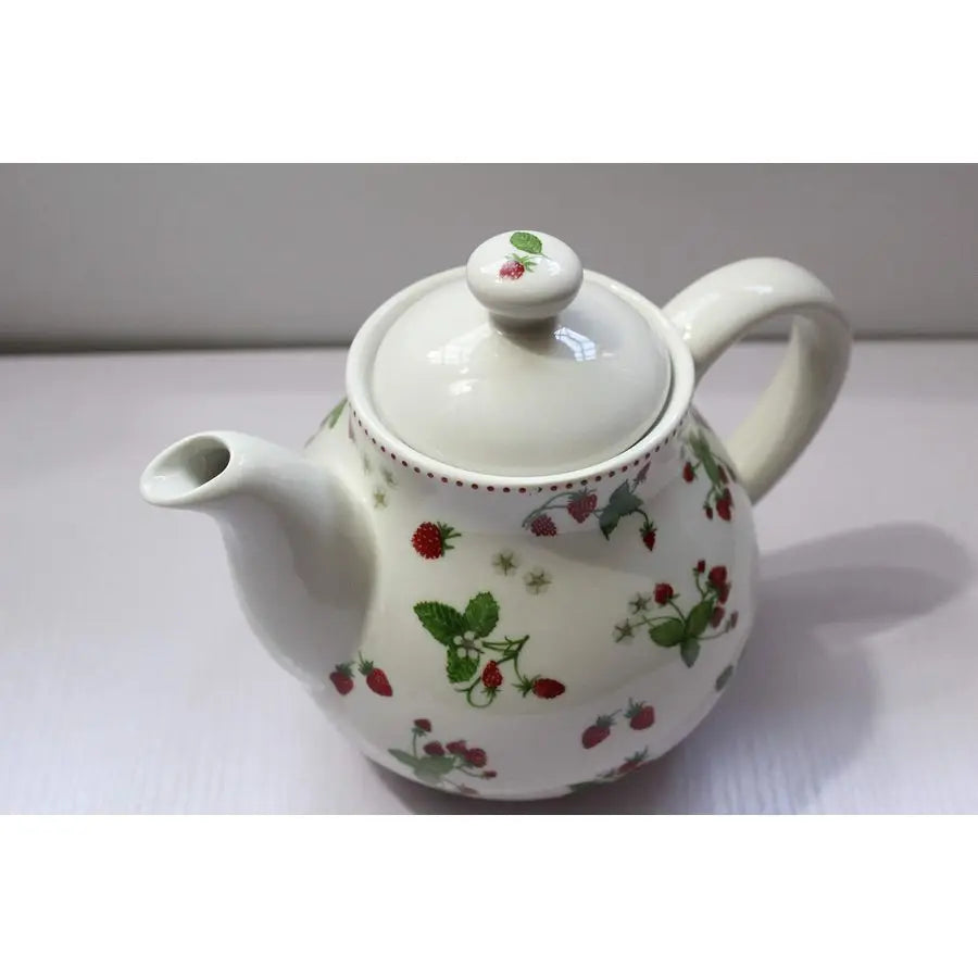 Strawberry Ceramic Teapot with Lid