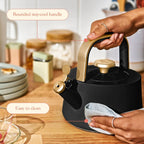 1.8L Black Ceramic Whistling Kettle