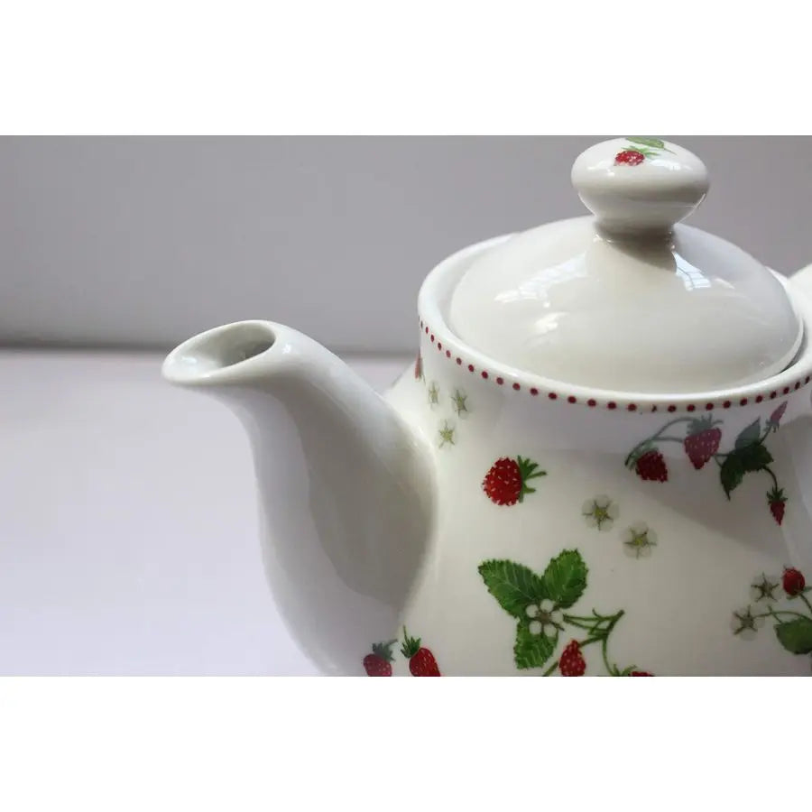 Strawberry Ceramic Teapot with Lid
