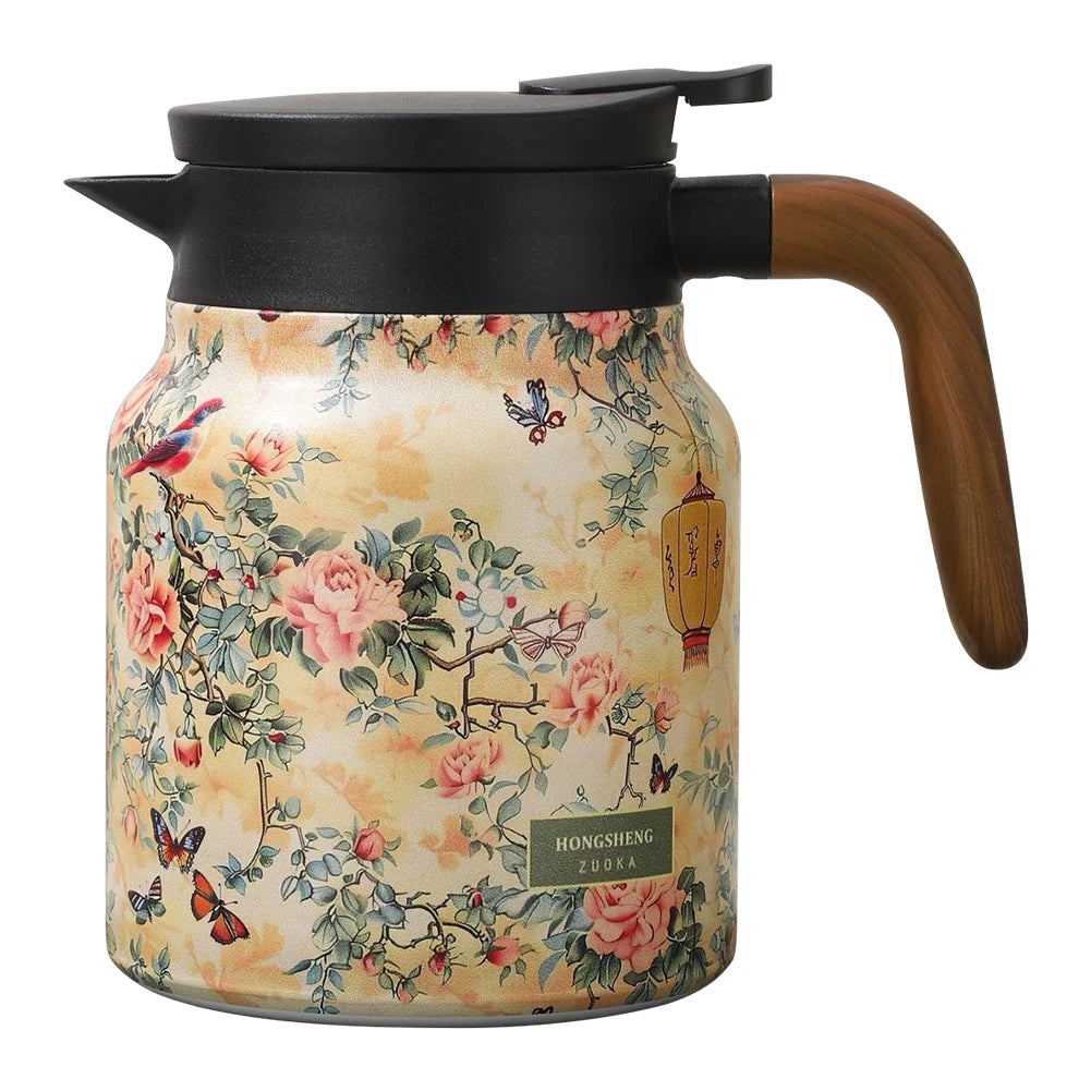 1000ml Insulated Floral Tea Kettle