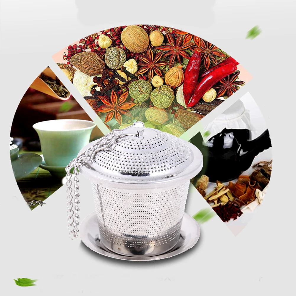 Ultra Fine Steel Tea Infuser with Chain
