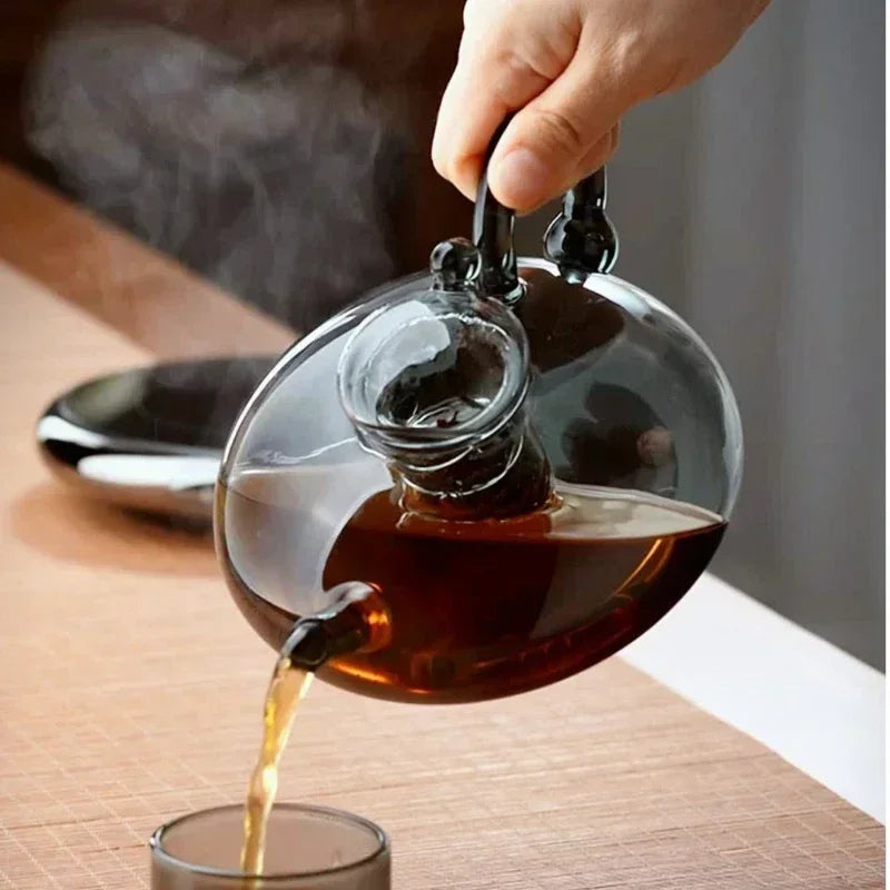 Nordic Glass Flower Tea Set