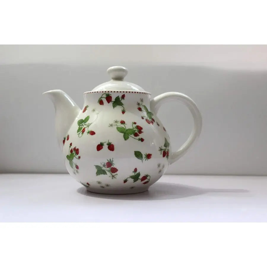 Strawberry Ceramic Teapot with Lid