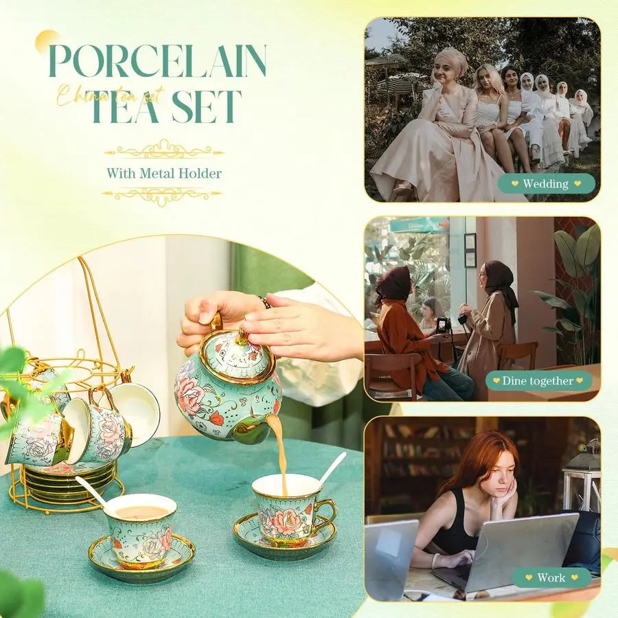 European Porcelain Tea Party Set