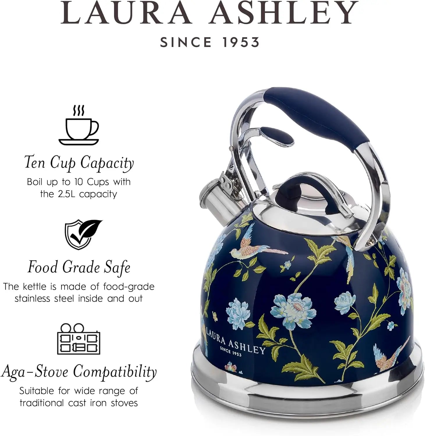 2.5L Stainless Steel Whistling Teapot