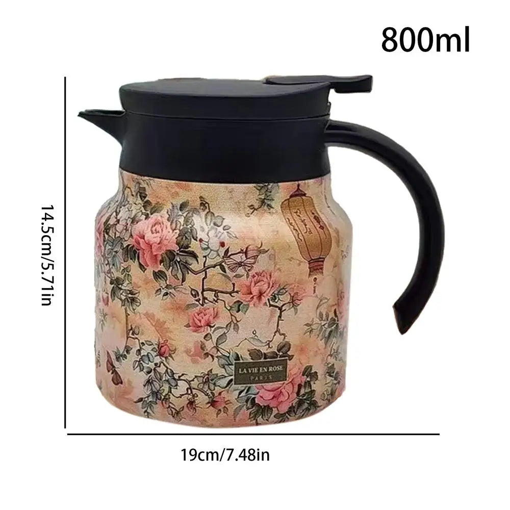 800ml Vintage Floral Tea Thermos