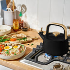 1.8L Black Ceramic Whistling Kettle