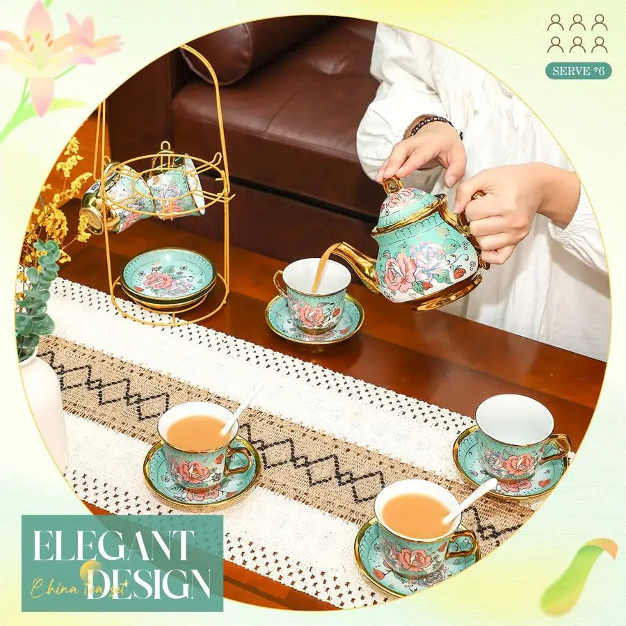 European Porcelain Tea Party Set