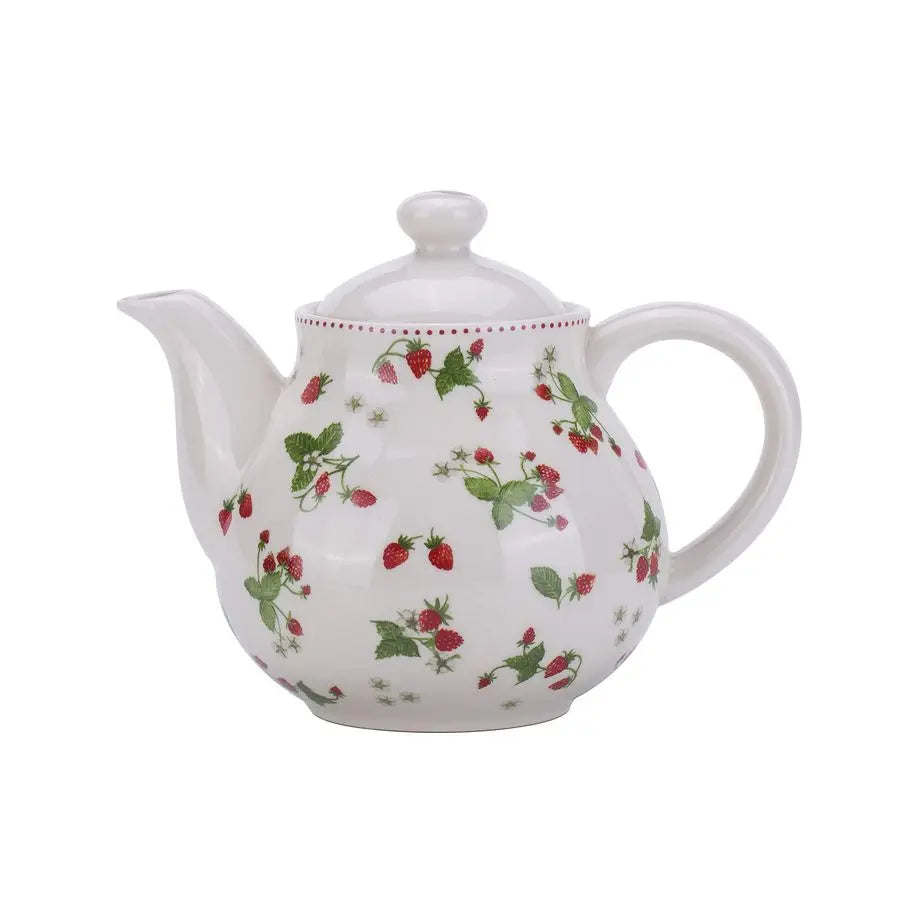Strawberry Ceramic Teapot with Lid