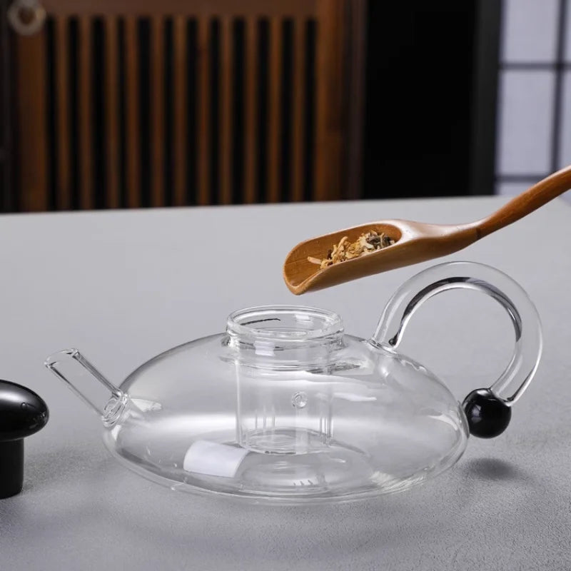 Nordic Glass Flower Tea Set